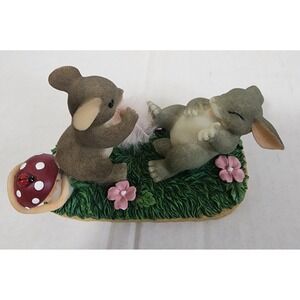 Charming Tails Tickled Pink 89/132 Mouse Bunny Friends Feather Fun‎ Fitz Floyd